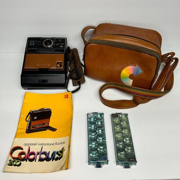 Kodak Colorburst 200 Instant Camera With Manual, Bag and Flashes - Picture 1 of 14